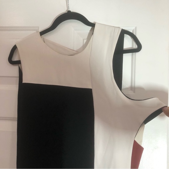 Balenciaga Paris 2011 Runway Colorblock Drape Midi Dress - Picture 6 of 14